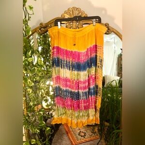 Vibrant Tie-Dye Maxi Skirt